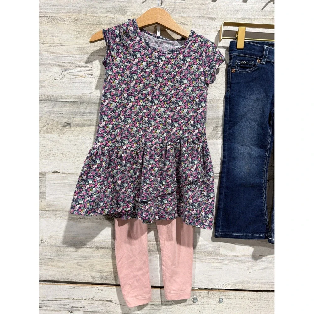 Carter's Tucker + Tate Girls Sweet Petunia 3T Floral Bundle Cottagecore